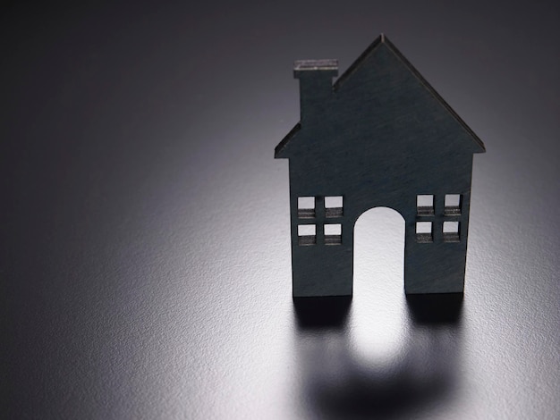 Zdjęcie ikona modelu domu dla nieruchomości