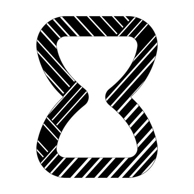 Zdjęcie ikona piaskowca czarno-białe linie przekątne