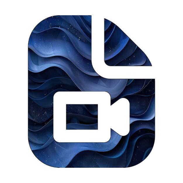 ikona plik eps zdjęcie wideo niebieski gradient wzór tła styl