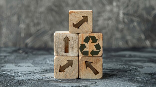 Zdjęcie ikona reprezentująca gospodarkę okrągłą, recykling środowiska, ponowne wykorzystywanie zasobów odpadów wytwórczych, konsumentów lca oznacza ocenę cyklu życia