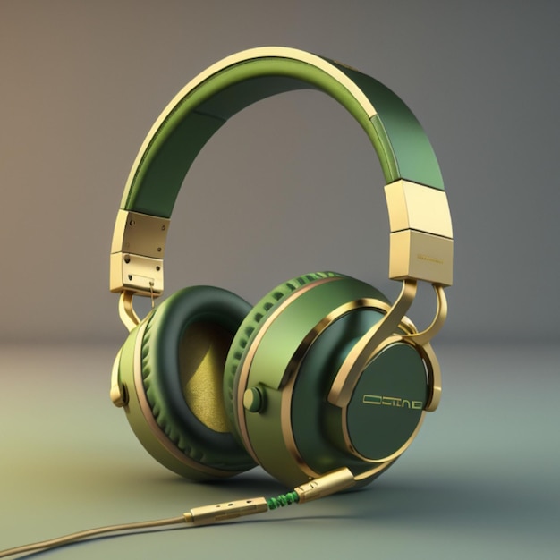 Ikona słuchawek 3D utworzona za pomocą generatywnej sztucznej inteligencji