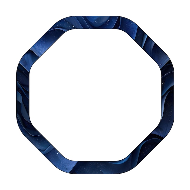 Zdjęcie ikona światła ośmiokątnego niebieskiego gradientu wzornictwo stylu tła