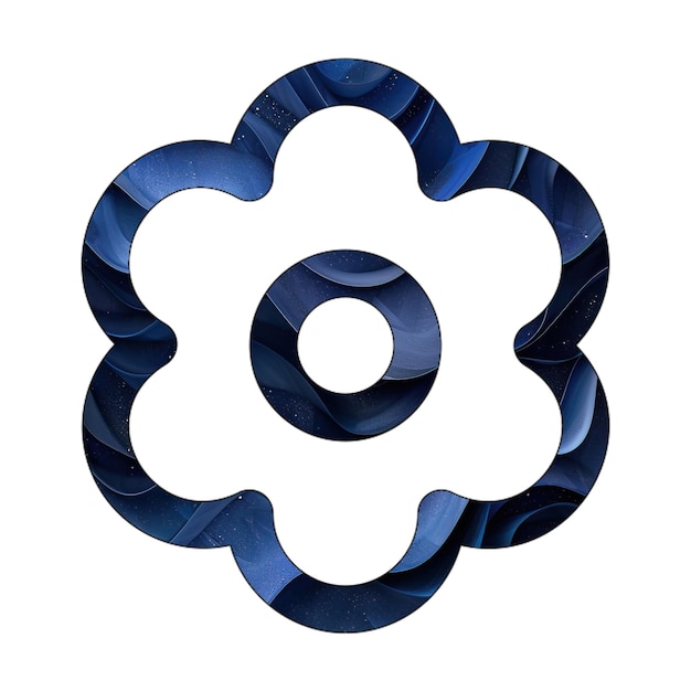ikona światło kwiat niebieski gradient tła styl projektowania