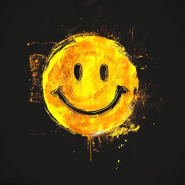 Zdjęcie ikona uśmiechniętej twarzy
