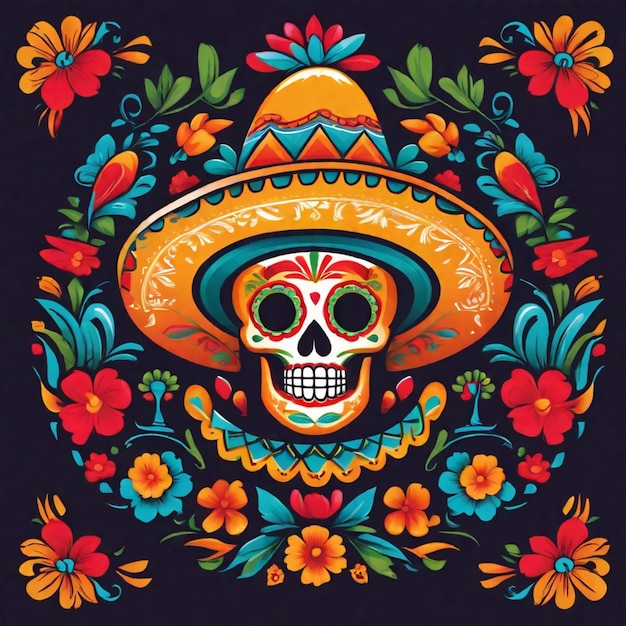 Ikoniczne meksykańskie elementy i żywe kolory