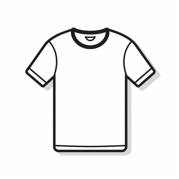 Ikonka minimalistycznej koszulki Hd Ilustracja wektorowa