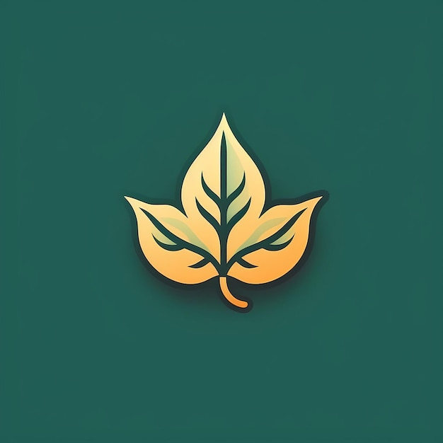 Ikonka z logo Y Leaf w ciepłej palecie kolorów