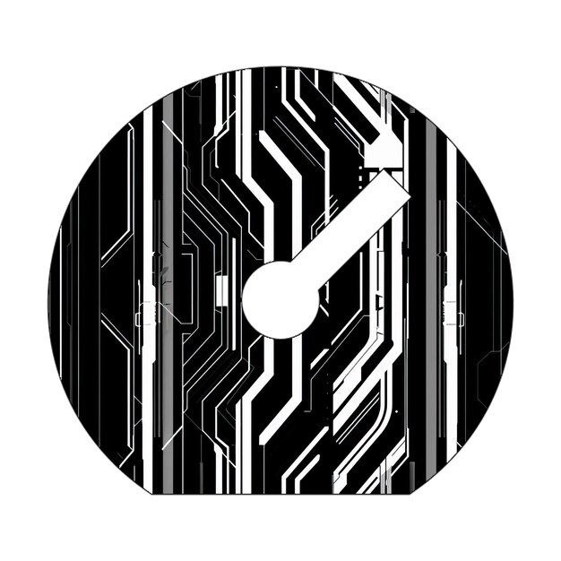 Ikony tachometru czarno-białe tekstura technologiczna