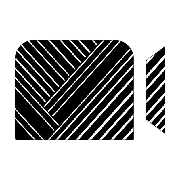 ikony zdjęć kamera wideo alt ikona czarno-białe linie przekątne