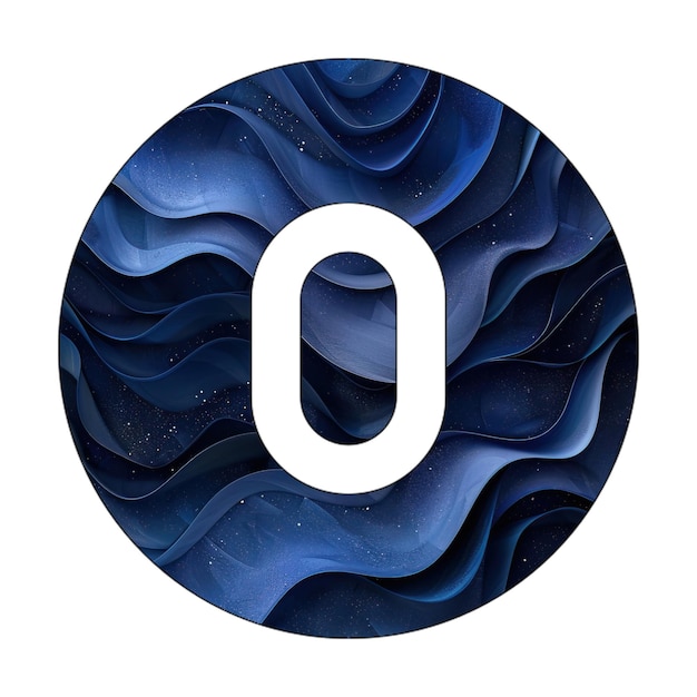 ikony zdjęć krąg 0 niebieski gradient wzór tła styl