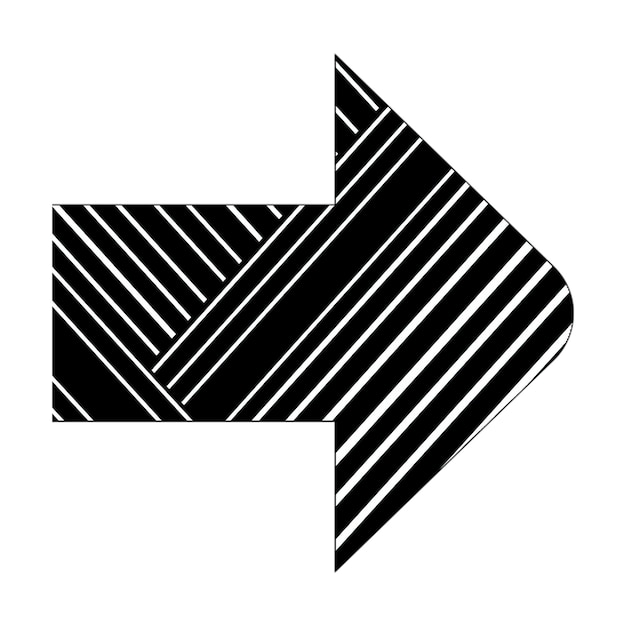 Zdjęcie ikony zdjęć prawe ikona czarno-białe linie przekątne