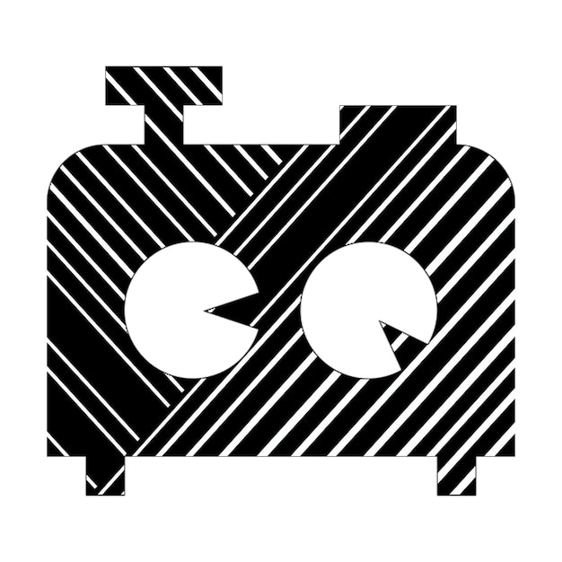 ikony zdjęć szachowe ikona zegara czarno-białe linie przekątne