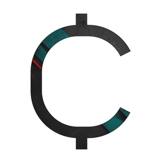 Zdjęcie ikony zdjęć znak cent ikona przekątna czarna zielona czerwona