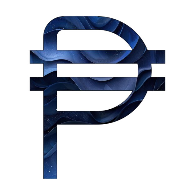 Zdjęcie ikony zdjęć znak peso niebieski gradient wzór tła styl