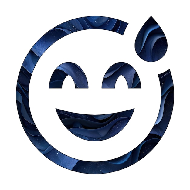 Zdjęcie ikony zdjęcie uśmiech wiązka pot niebieski gradient wzór tła