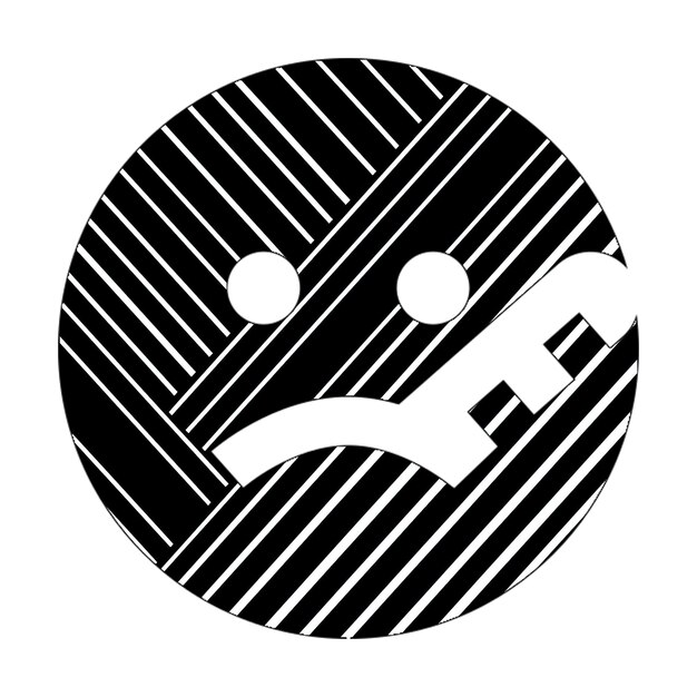 Zdjęcie ikony zdjęciowe ikona termometru twarzy czarno-białe linie przekątne
