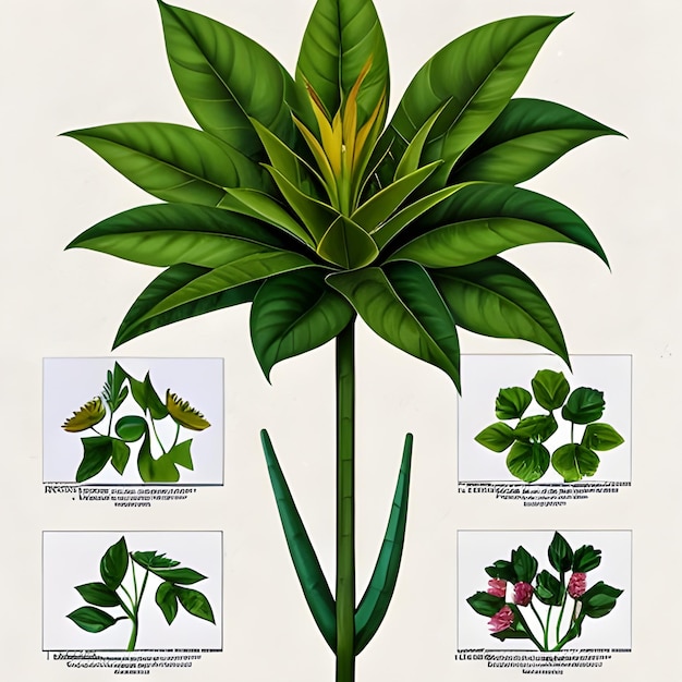 Zdjęcie illustrica botanic