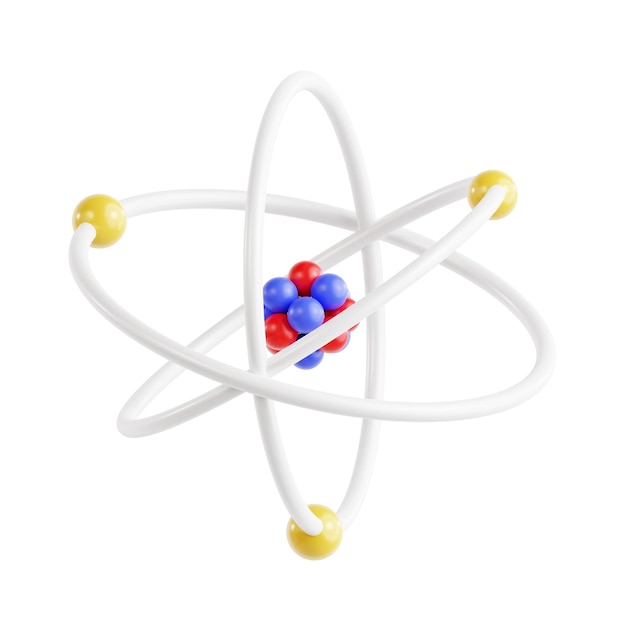 Zdjęcie ilustracja 3d atomów