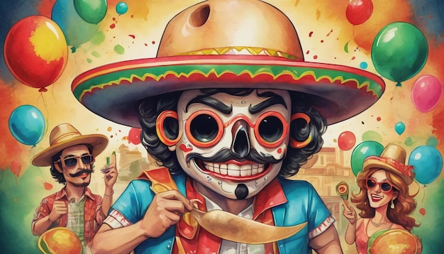 Ilustracja 3D Cinco De Mayo