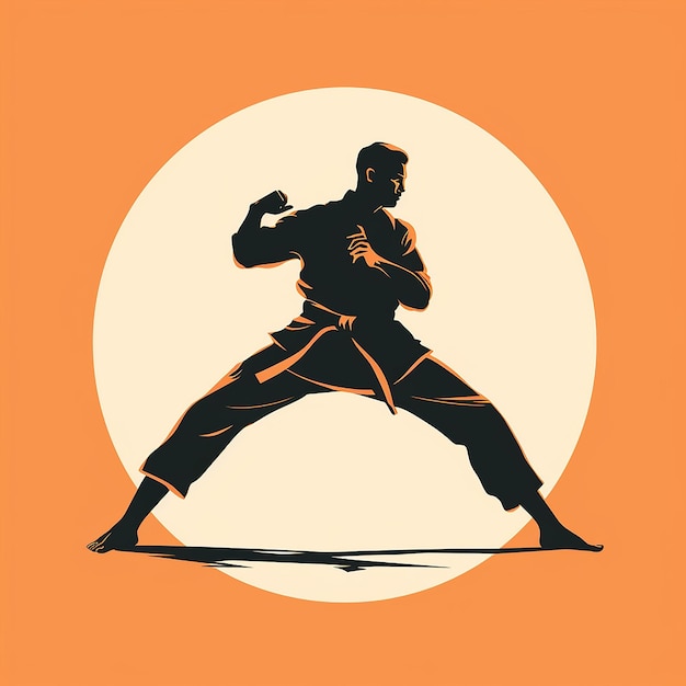 Ilustracja 3D dla karate wykonana za pomocą generatywnego AI