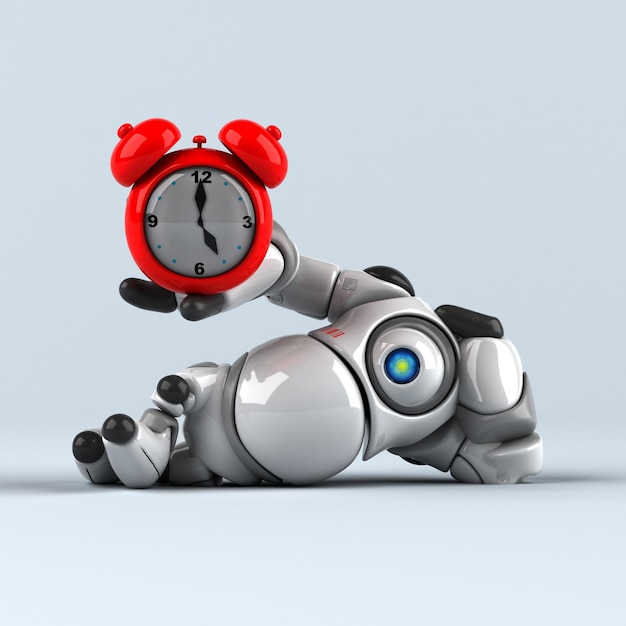 Ilustracja 3D dużego robota
