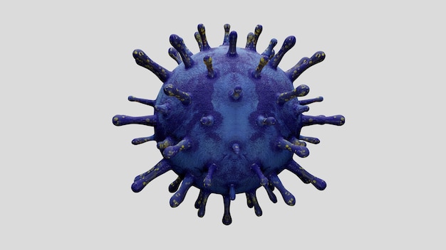 Ilustracja 3D. Epidemia koronawirusa infekująca układ oddechowy. Grypa typu Covid 19 tło wirusa jako niebezpieczna grypa. Koncepcja ryzyka medycznego pandemii zdrowia z komórkami chorobowymi.