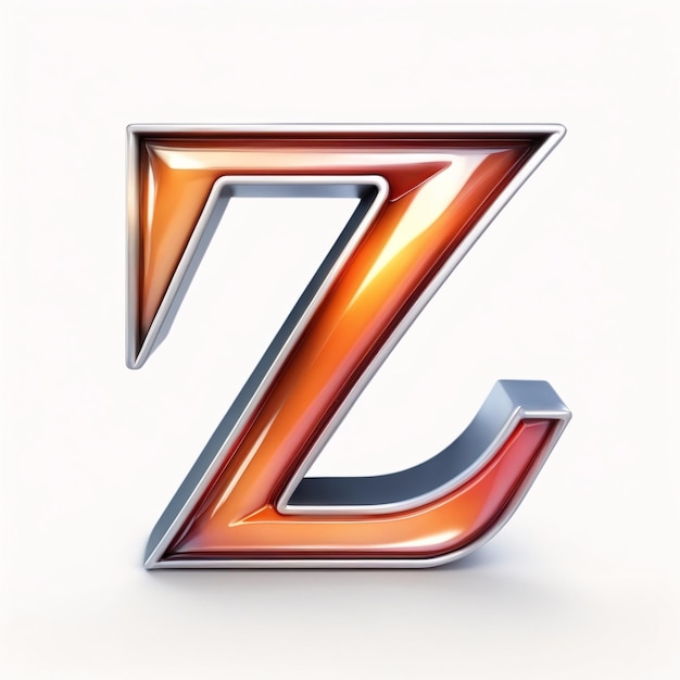 Zdjęcie ilustracja 3d ikony litery z