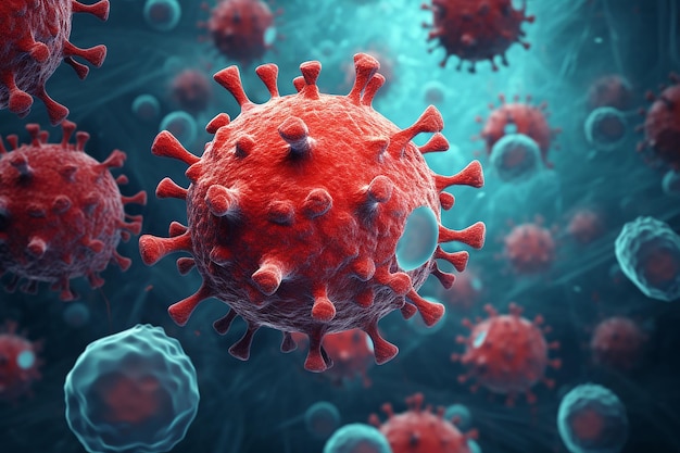 Ilustracja 3D Leukocyty walczą z nową infekcją układu krążenia