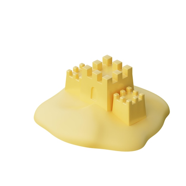 Ilustracja 3D Sand Castle