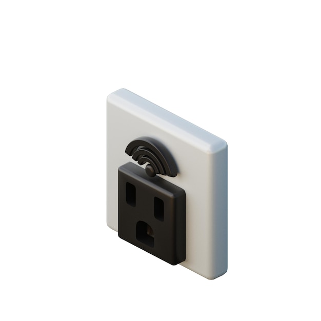 Ilustracja 3D Smart Plug