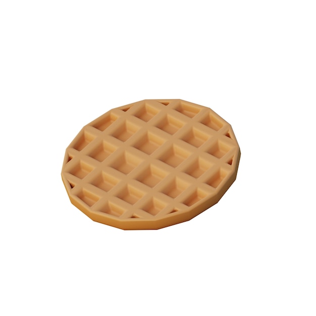 Ilustracja 3D wafel