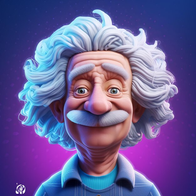 ilustracja Alberta Einsteina