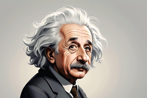 Ilustracja Alberta Einsteina