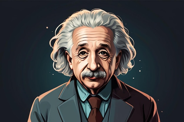 Ilustracja Alberta Einsteina