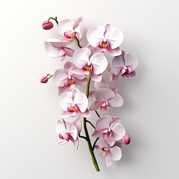 ilustracja aranżacja orchidei w hipnotyzujących kolorach
