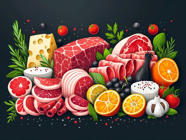 Ilustracja artystyczna projektowanie stron internetowych projektowanie banerów żywnościowych