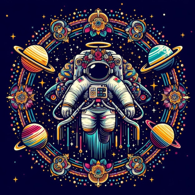 Ilustracja astronauty