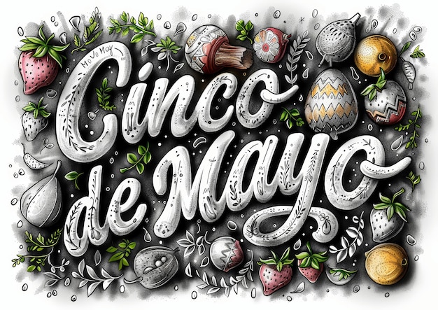 Zdjęcie ilustracja baneru cinco de mayo