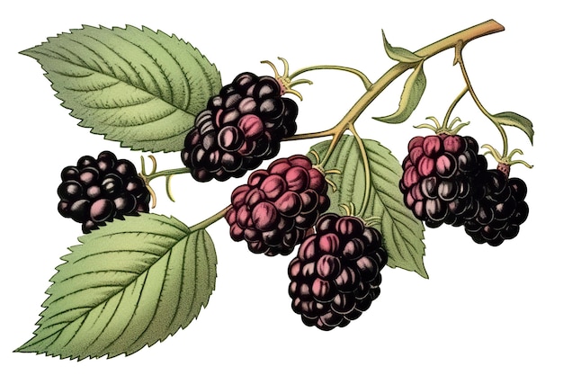 Zdjęcie ilustracja blackberry