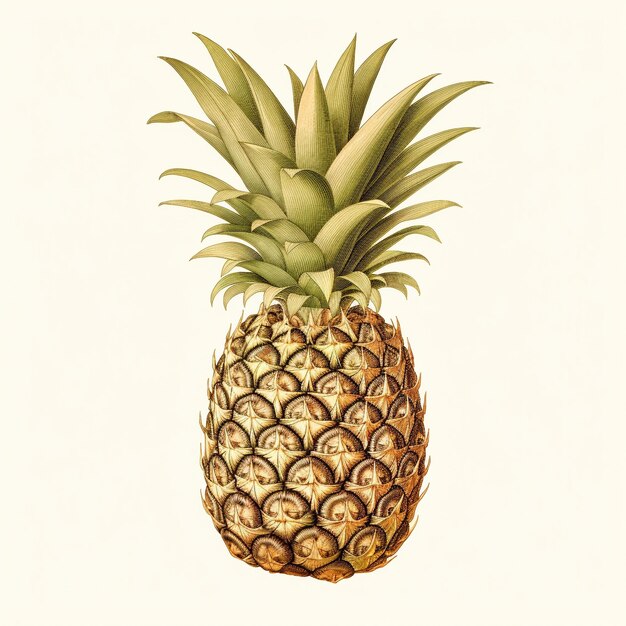 Ilustracja botaniczna ananas