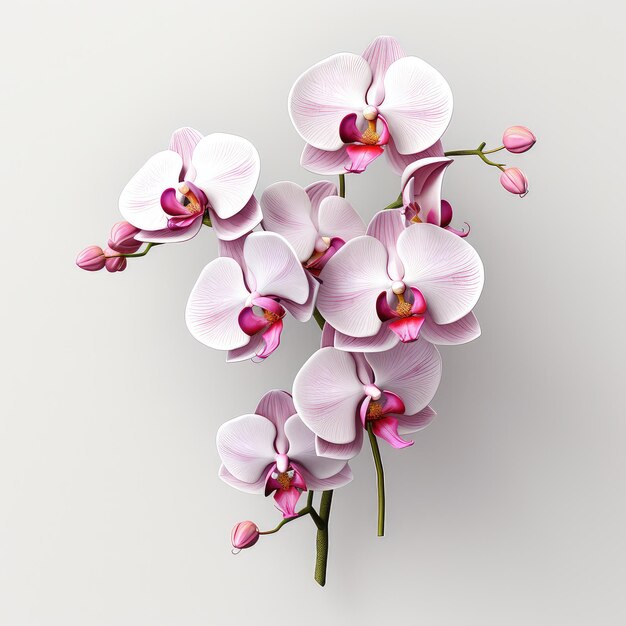 ilustracja bukiet orchidei w niesamowitym widoku