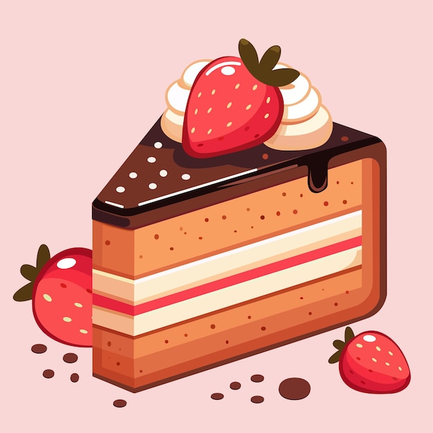 Ilustracja ciasta czekoladowego