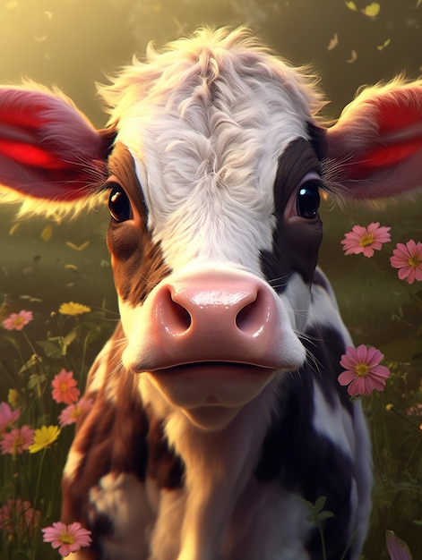 Ilustracja Cute Cow