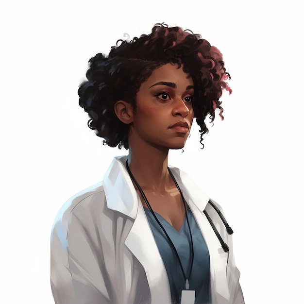 Ilustracja czarnej lekarki