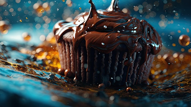 ilustracja czekoladowych ciasteczek w postaci unikalnych obiektów