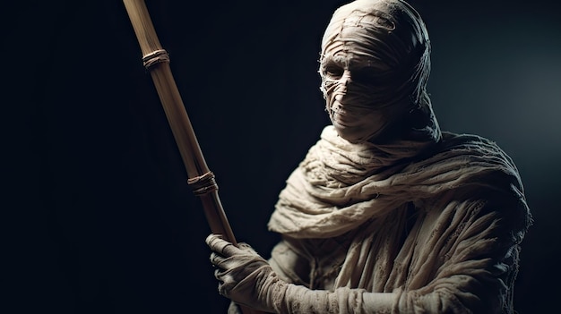 Zdjęcie ilustracja długo zachowanej mumii
