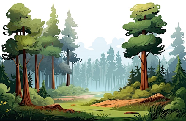 Ilustracja dnia lasu Koncepcja środowiska