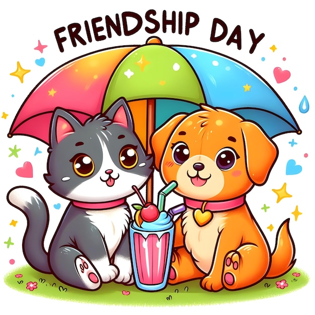 Zdjęcie ilustracja dnia przyjaźni