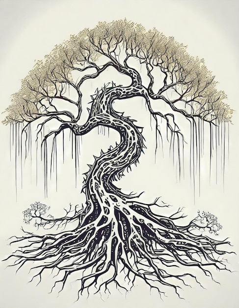 Ilustracja drzewa smoka