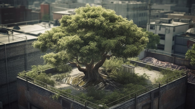 ilustracja dzień drzewa 3d realistyczna